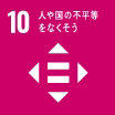 アイコン：10 人や国の不平等をなくそう